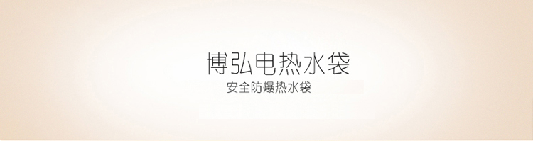 博弘水电分离冬暖手袋充电暖宝宝电热水袋防爆暖手宝暖水袋电热宝 紫色