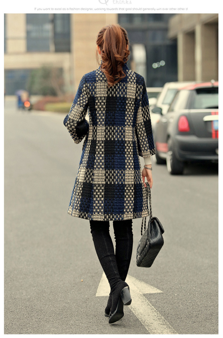 The achievement of the 2015 autumn and winter new Korean fashion in the Sau San Long Seven-sleeved gross? coats navy M picture, prices, brand platters! The elections are supplied in the national character of distribution, so action, buy now enjoy more preferential! As soon as possible.