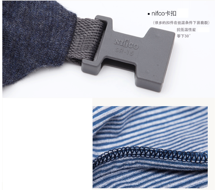 imblu  无印U型靠枕 微粒颈椎枕 U型护颈枕头飞机旅行午睡枕 优选良品 藏青