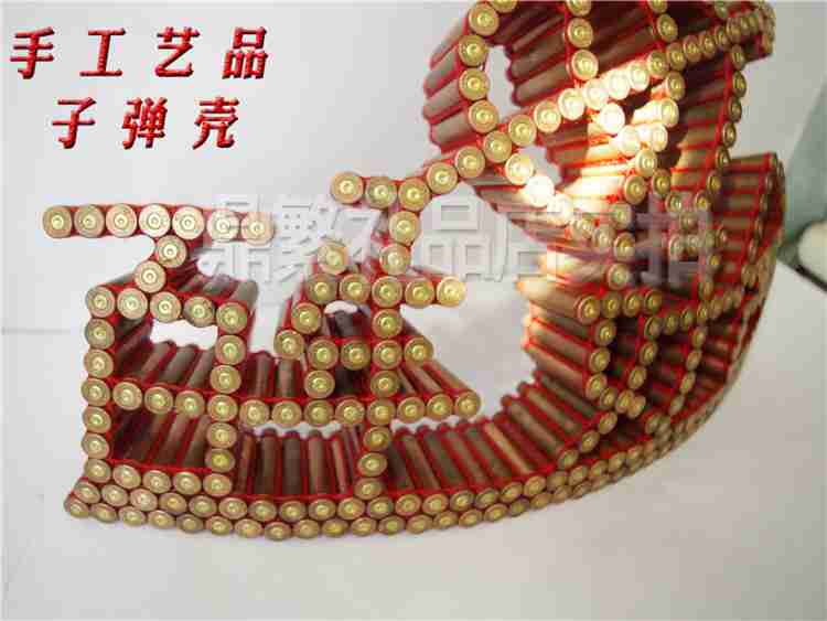 百年好合一箭穿心支持定制diy纯手工线编成品子弹壳工艺品95弹壳 1件