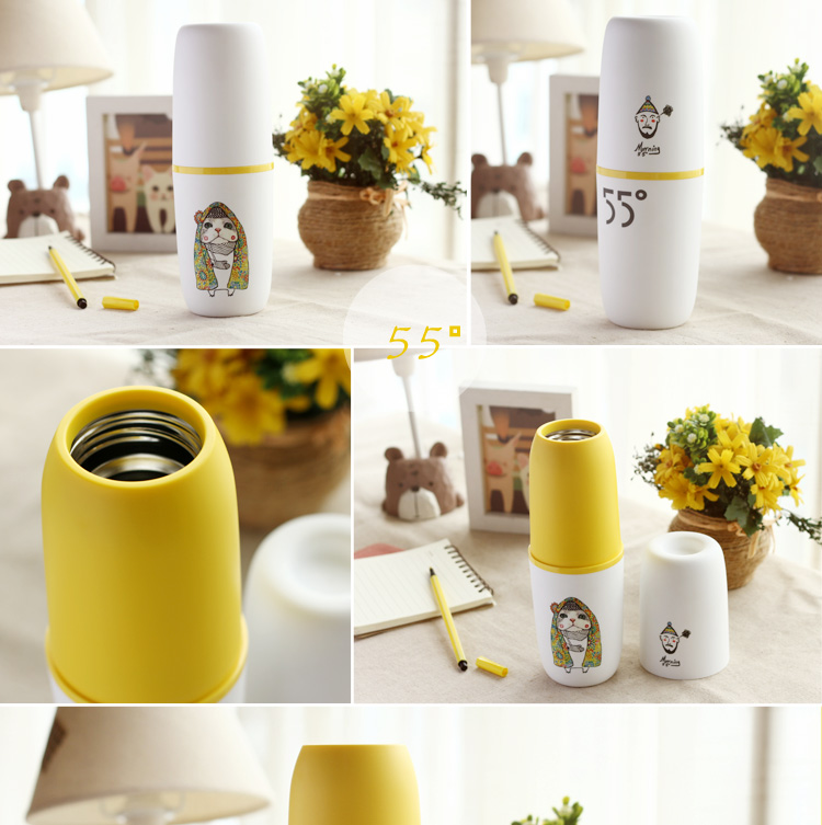 玩者 洛可可 55度降温保温水杯280mL-插画版