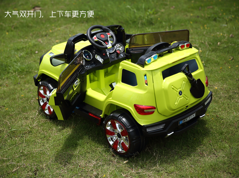 智乐堡儿童电动车越野车四轮汽车带遥控可坐人奔驰男女宝宝玩具车