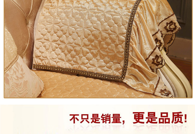 奋斗哥家纺秋冬四季加厚布艺金钻绒组合沙发垫沙发巾沙发罩沙发 时光之梦-驼色 70*70cm