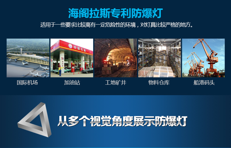 海阁拉斯 LED防爆灯 加油站厂房工矿投光泛光仓库车间照明灯具80W100W150W 80W支架式防爆灯 珠光银 暖白