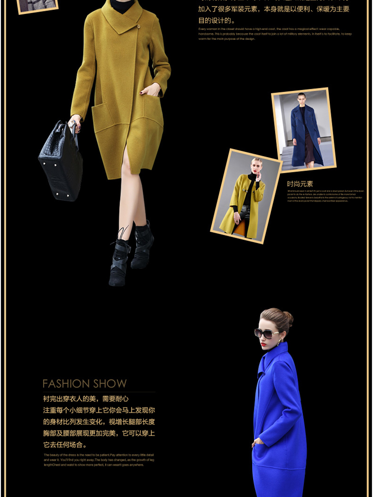 The achievement of the 2015 autumn and winter new Korean fashion in the Sau San? long double-sided female jacket coat gross sapphire blue XXL picture, prices, brand platters! The elections are supplied in the national character of distribution, so action, buy now enjoy more preferential! As soon as possible.