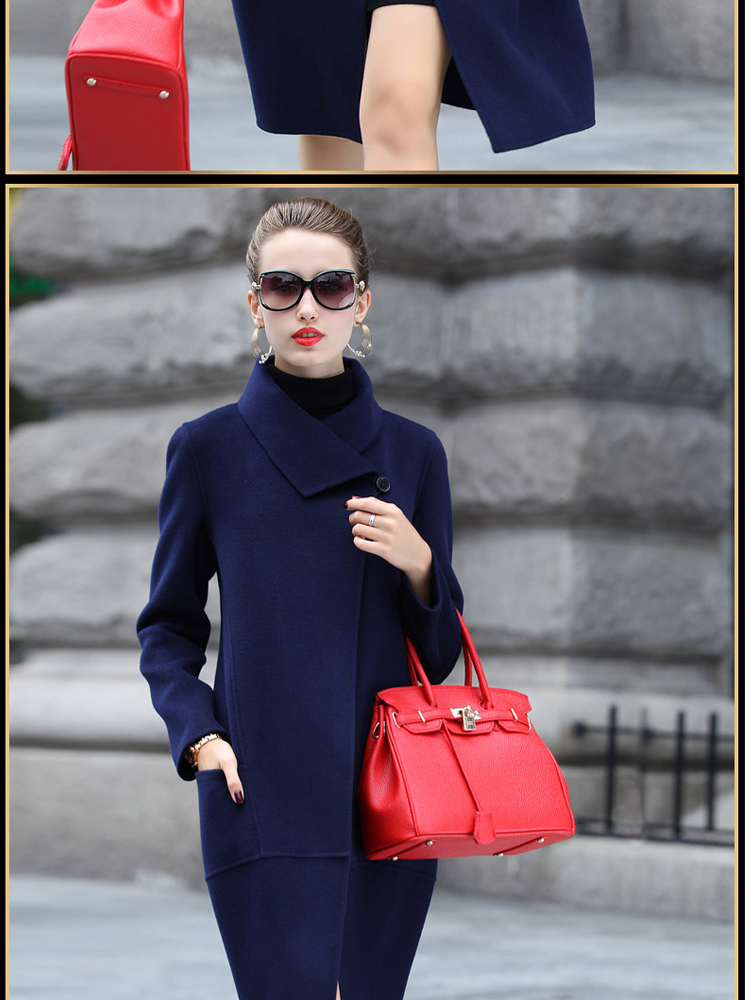 The achievement of the 2015 autumn and winter new Korean fashion in the Sau San? long double-sided female jacket coat gross sapphire blue XXL picture, prices, brand platters! The elections are supplied in the national character of distribution, so action, buy now enjoy more preferential! As soon as possible.