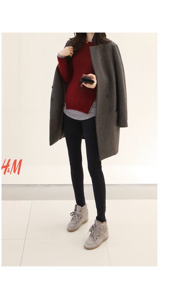 Princess Returning Pearl 2015 Autumn and Winter Palace New Women's Korea version with a straight loose in a simple long thick hair a windbreaker overcoat suit gray M picture, prices, brand platters! The elections are supplied in the national character of distribution, so action, buy now enjoy more preferential! As soon as possible.