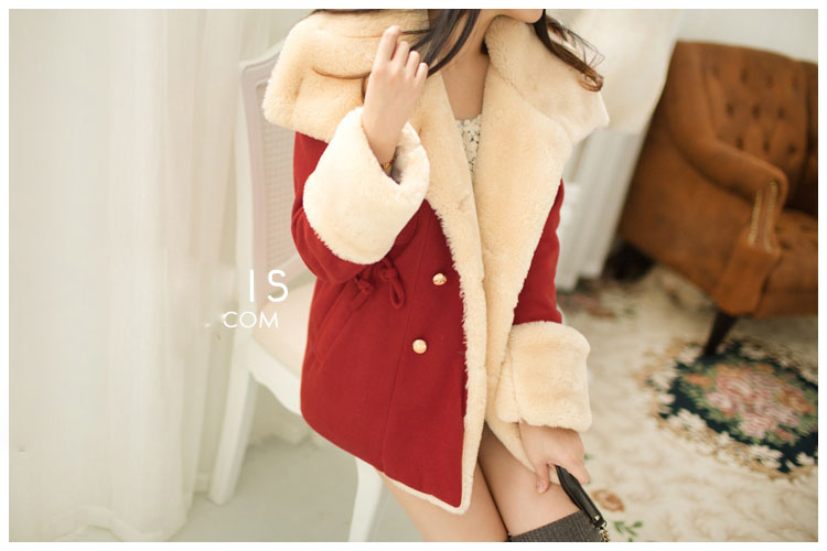 Keini Gloria 2015 autumn and winter new Korean version is smart casual preppy double-reverse collar thick hair? Short overcoat female red thicker version of L photo, prices, brand platters! The elections are supplied in the national character of distribution, so action, buy now enjoy more preferential! As soon as possible.