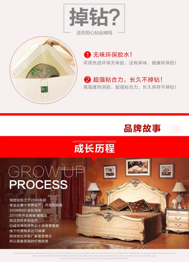 
                                        尚世纪3d十字绣客厅新款满绣家和万事兴十字绣|福字版家和万事兴 1.7米非满绣                