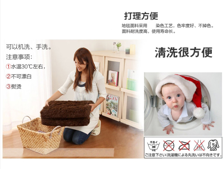 俊艺 地垫 丝毛地垫圆形顺滑地板 客厅卧室健身瑜伽地垫 大红-3厘米厚 直径120厘米