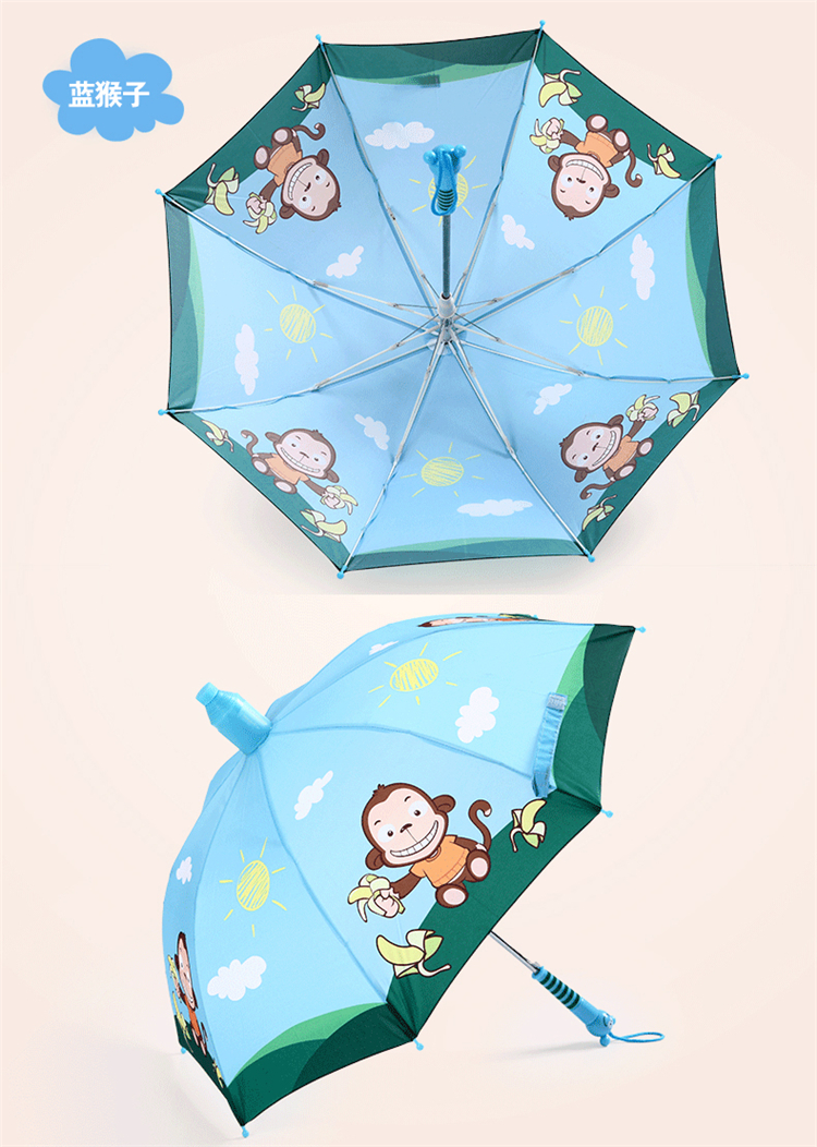 蓝蚂蚁男女小学生雨衣儿童雨衣披时尚加厚卡通雨衣雨伞雨鞋套装 蓝蚂蚁粉兔雨衣+粉蜜蜂伞+粉梅花鞋 S