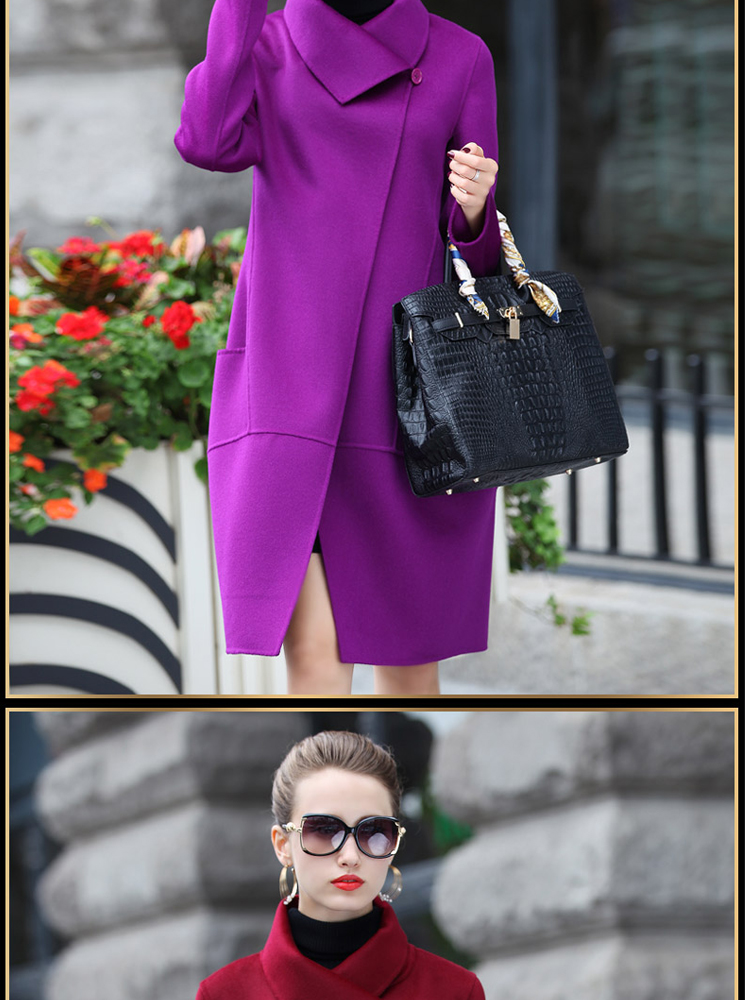 The achievement of the 2015 autumn and winter new Korean fashion in the Sau San? long double-sided female jacket coat gross violet XXL picture, prices, brand platters! The elections are supplied in the national character of distribution, so action, buy now enjoy more preferential! As soon as possible.