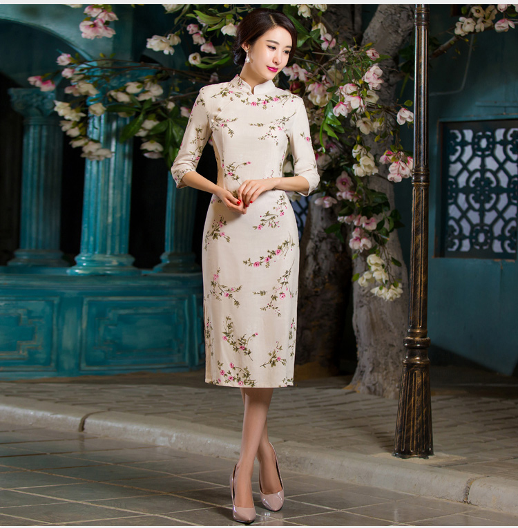 Oh, 2015 New fall blog for women of nostalgia for the video in the thin qipao Sau San large cuff improved linen long skirt qipao garden XXL picture, prices, brand platters! The elections are supplied in the national character of distribution, so action, buy now enjoy more preferential! As soon as possible.