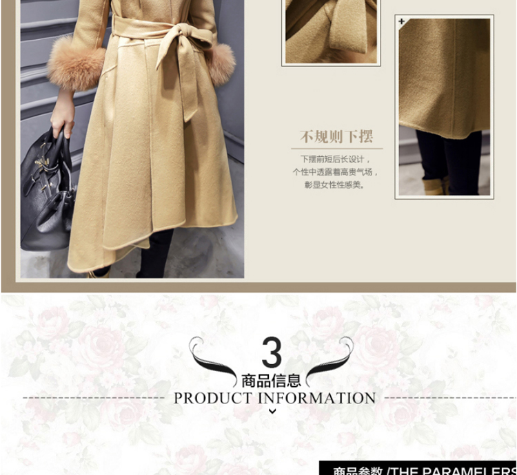 Morcar Connie snow in  winter 2015 new Korean fashion v-neck autumn and winter coats that? long hair? jacket of carmine Sau San toner S picture, prices, brand platters! The elections are supplied in the national character of distribution, so action, buy now enjoy more preferential! As soon as possible.