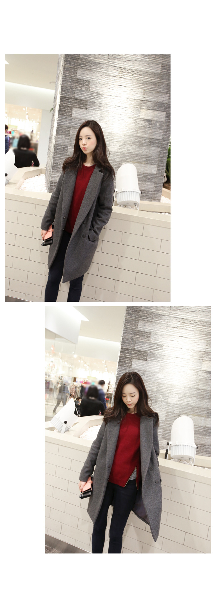 Princess Returning Pearl 2015 Autumn and Winter Palace New Women's Korea version with a straight loose in a simple long thick hair a windbreaker overcoat suit gray M picture, prices, brand platters! The elections are supplied in the national character of distribution, so action, buy now enjoy more preferential! As soon as possible.