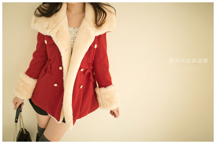 Keini Gloria 2015 autumn and winter new Korean version is smart casual preppy double-reverse collar thick hair? Short overcoat female red thicker version of L photo, prices, brand platters! The elections are supplied in the national character of distribution, so action, buy now enjoy more preferential! As soon as possible.