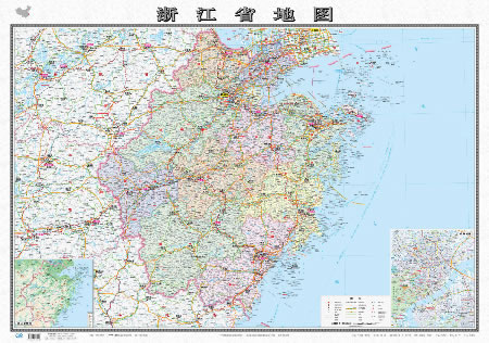 浙江省地图-新版 中国地图出版社图片