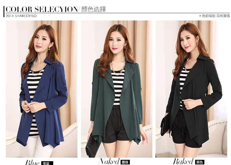 Ink marks the new Korean autumn to increase women's code thick sister in Sau San video thin long wind jacket wild temperament lapel WOMEN'S JACKET 1122 Black 5XL( suitable for 180-200) pictures, price catty, brand platters! The elections are supplied in the national character of distribution, so action, buy now enjoy more preferential! As soon as possible.