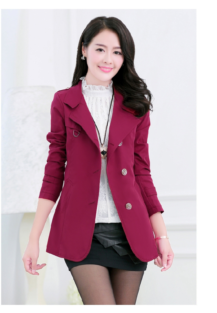 魅缔娇2014韩版新款棉<em>外套</em> <em>女装</em>秋衣 <em>风衣</em> 女 