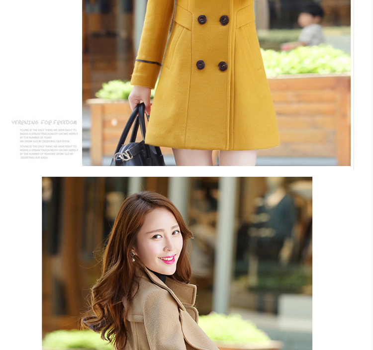 Chor Yuen Chien autumn 2015 new Korean fashion in the Sau San long large female double-a wool coat turmeric yellow XL Photo, prices, brand platters! The elections are supplied in the national character of distribution, so action, buy now enjoy more preferential! As soon as possible.