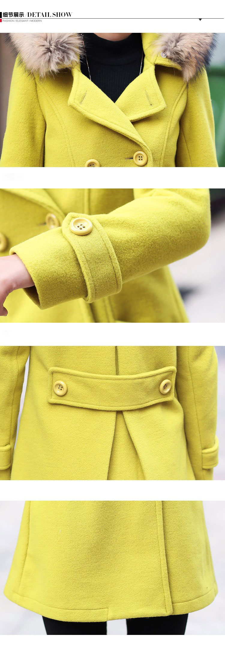 The new paragraph to the Winter 2015 Korea Women's version of large numbers of women in the gross? jacket long hair collar cap Sau San a wool coat Fluorescent Green XXL picture, prices, brand platters! The elections are supplied in the national character of distribution, so action, buy now enjoy more preferential! As soon as possible.