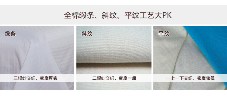 
                                        趣美家家纺 全棉酒店床上用品纯棉缎条素色床单被套简约宾馆被罩单件被子套 天蓝 单件150*200被套                