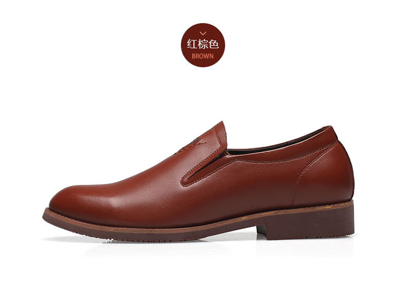 乔奈/qiaonai2015秋款男士英伦风尚套脚时尚尖头百搭简约商务休闲鞋