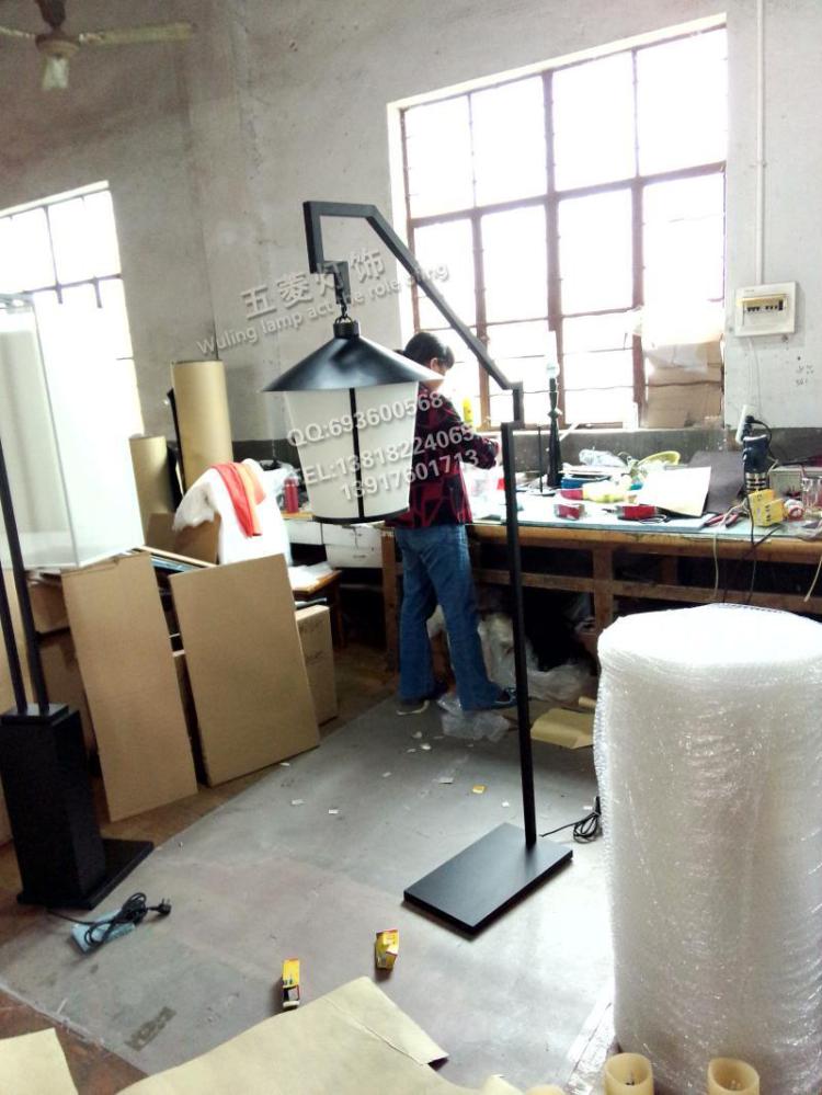 现代设计师中式铁艺落地灯户外卧室客厅灯具非标会所酒店工程灯饰