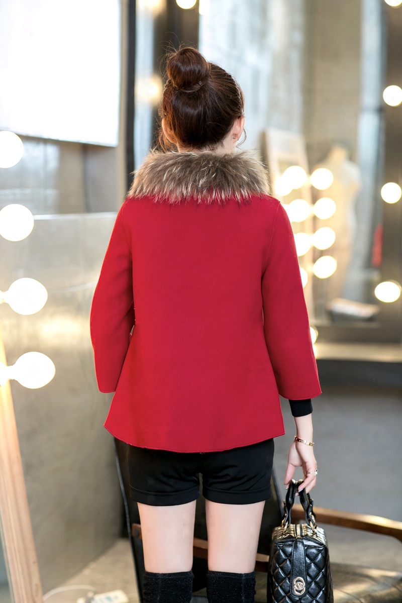 2015 Autumn and winter Zz&ff new Korean large Liberal Women's gross collar cloak a jacket female red cloak XXXXL gross? Picture, prices, brand platters! The elections are supplied in the national character of distribution, so action, buy now enjoy more preferential! As soon as possible.