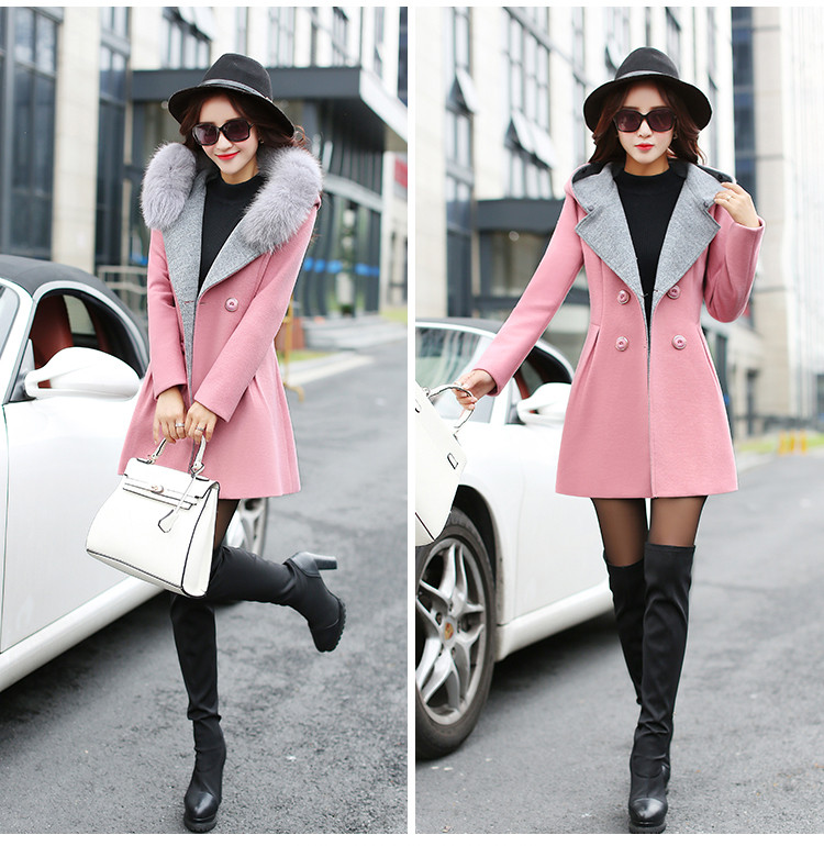 The achievement of the 2015 autumn and winter new women's gross in long jacket?) gross collar cap a wool coat pink M picture, prices, brand platters! The elections are supplied in the national character of distribution, so action, buy now enjoy more preferential! As soon as possible.