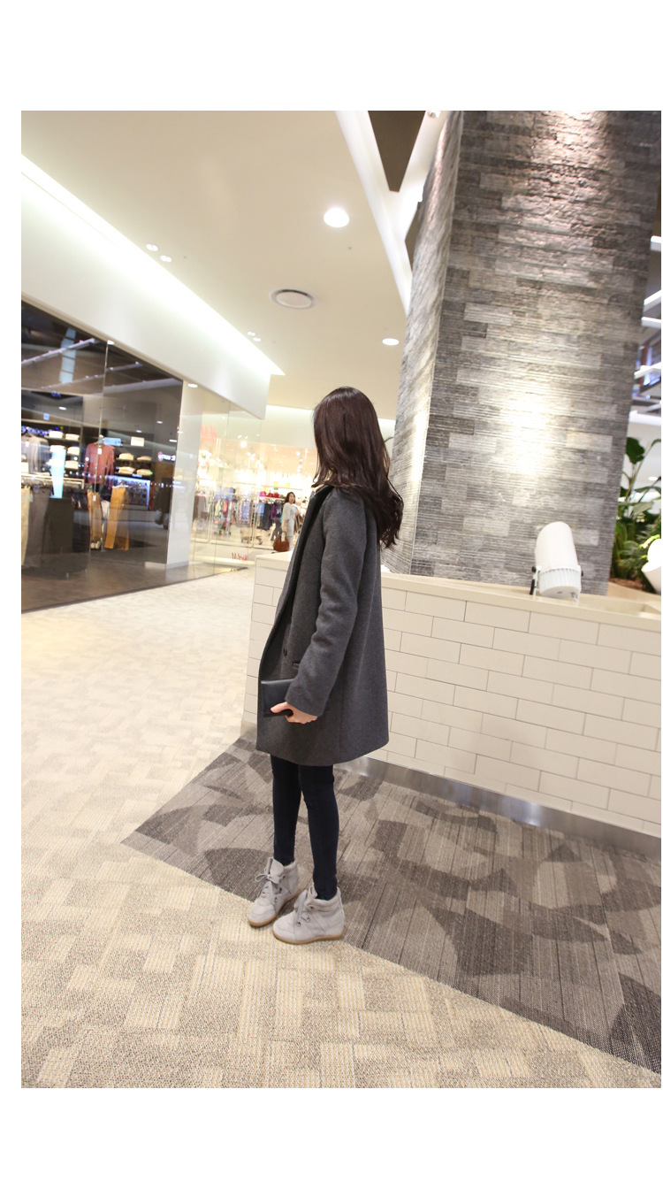 Princess Returning Pearl 2015 Autumn and Winter Palace New Women's Korea version with a straight loose in a simple long thick hair a windbreaker overcoat suit gray M picture, prices, brand platters! The elections are supplied in the national character of distribution, so action, buy now enjoy more preferential! As soon as possible.