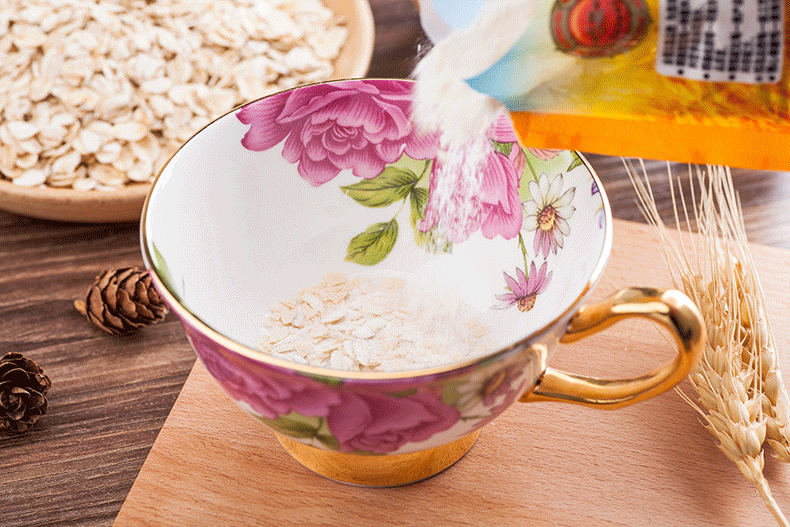 福事多 牛奶高钙醇味燕麦片420g 谷物早餐 冲饮即食