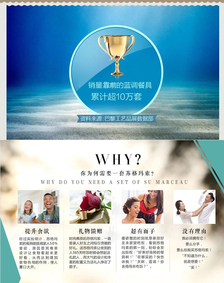  亲爱的(hoomey) 4.5寸韩式碗创意骨瓷碗米饭碗餐具套装礼品套碗6头