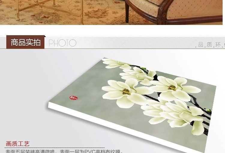 轩逸现代客厅装饰画 卧室床头挂画沙发背景墙壁画冰晶