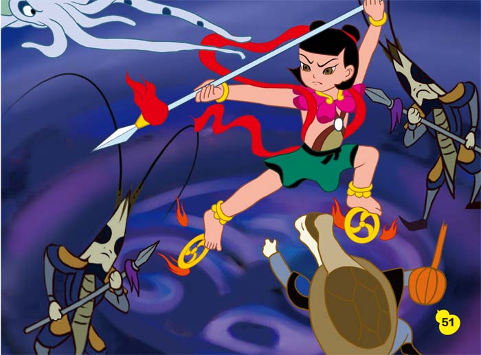 哪吒闹海卷(中国动画黄金典藏) 上海美术电影制片厂 9787513564700