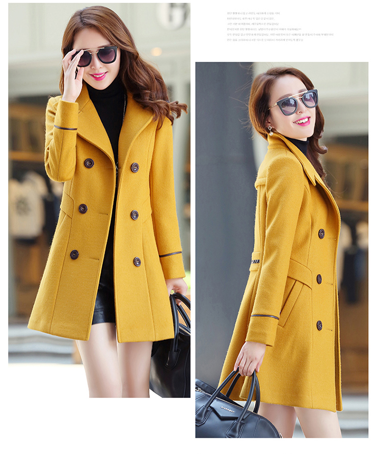 The Qian The Rhyme 2015 autumn and winter new Korean version in the Sau San Long Large? double-female coat a wool coat jacket coat? female gross navy blue M picture, prices, brand platters! The elections are supplied in the national character of distribution, so action, buy now enjoy more preferential! As soon as possible.