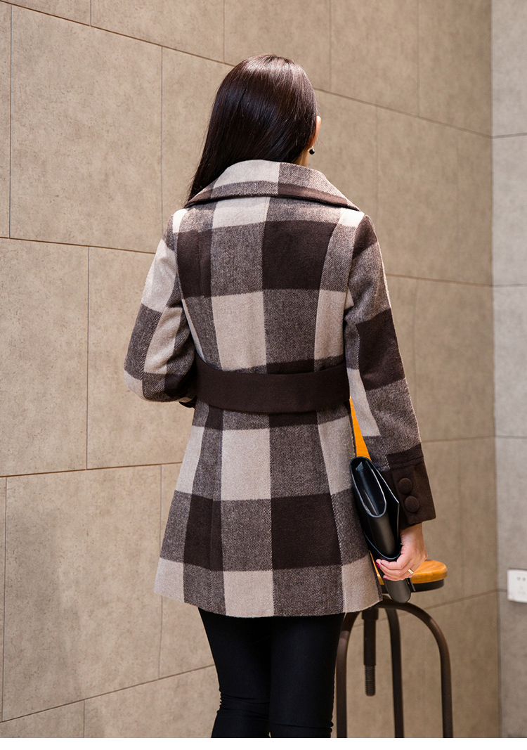 Li Mei wool coat women 2015? autumn and winter new graphics in Sau San thin long latticed wool a wool coat larger windbreaker coffee latticed XL Photo, prices, brand platters! The elections are supplied in the national character of distribution, so action, buy now enjoy more preferential! As soon as possible.
