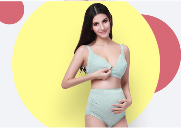 金安雅 孕妇<em>胸罩哺乳文胸</em> 纯棉孕妇内衣内裤套