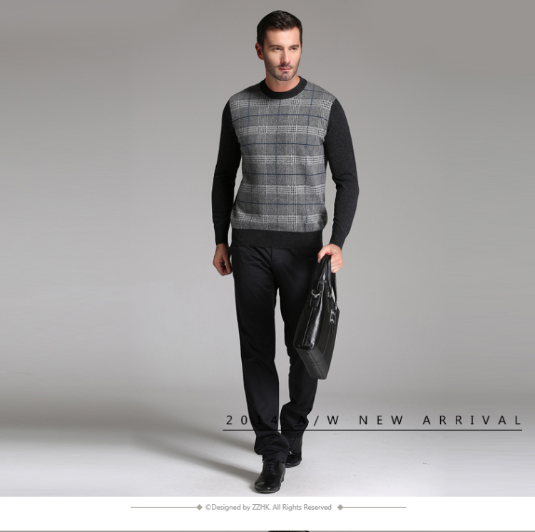 ZZHK<em>品牌</em>正品山<em>羊绒</em>衫<em>男纯羊绒</em>正品<em>中年</em>套头