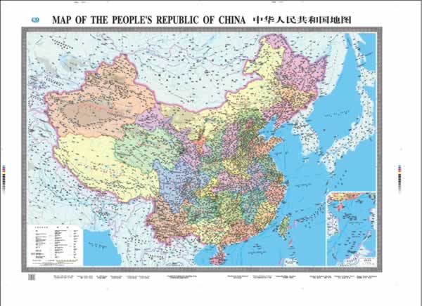 (中英对照版),属于中国地图出版社中国挂图系列,为出版社的长销品种