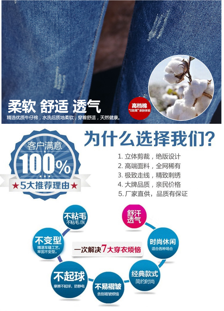 维可蔓2015新款学院风大码宽松高腰显瘦牛仔背带连体裤长裤女 蓝色 M