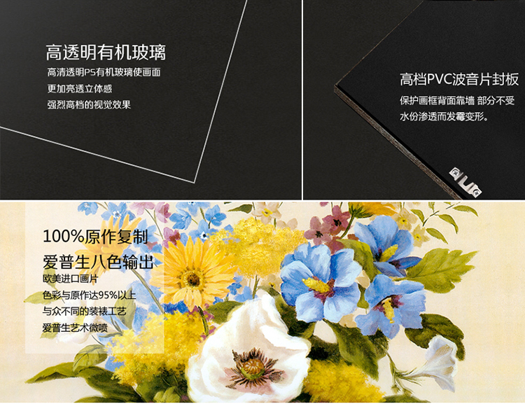 欧喆 欧式客厅装饰画现代简约玄关壁画沙发背景墙画餐厅三联挂画 简欧经典系-A 60*80 拍一套数量请填写3件