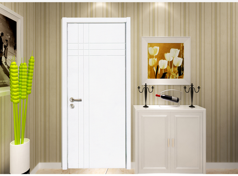 塞纳春天木门室内套装门实木复合烤漆房门卧室门型号110