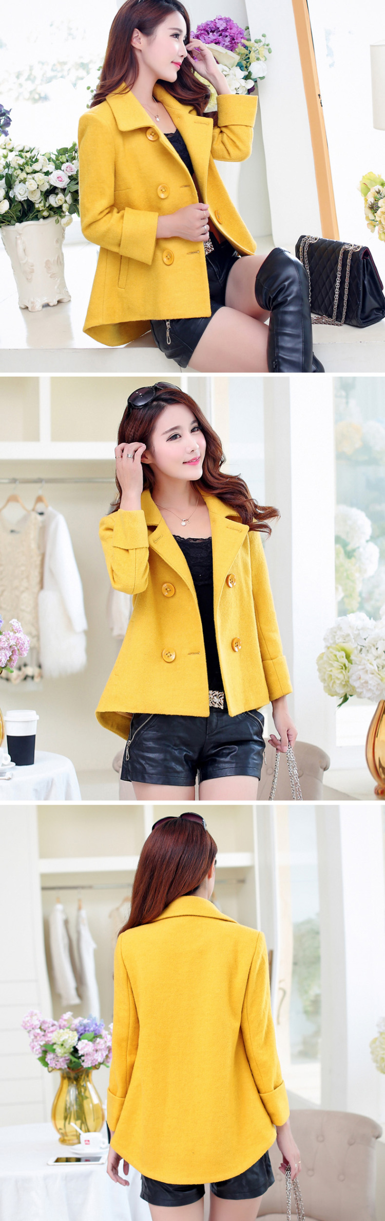 Kam Fox Ella 2015 autumn and winter new graphics thin hair so Sau San Jacket Korean short, Ms. small jacket double-a wool coat WT25 olive XL Photo, prices, brand platters! The elections are supplied in the national character of distribution, so action, buy now enjoy more preferential! As soon as possible.