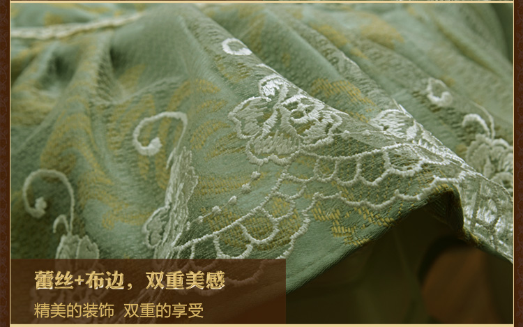 
                                        真琴椅垫欧式餐椅垫蕾丝坐垫子 欧式风情 50x90cm单个椅背套                
