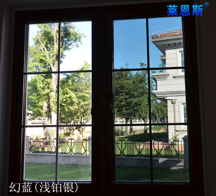 玻璃贴纸窗纸窗户贴纸遮光阳台玻璃贴膜透光不透明窗贴防晒隔热玻璃贴膜家用隔热贴 高隔热铂银1.2米宽1米长