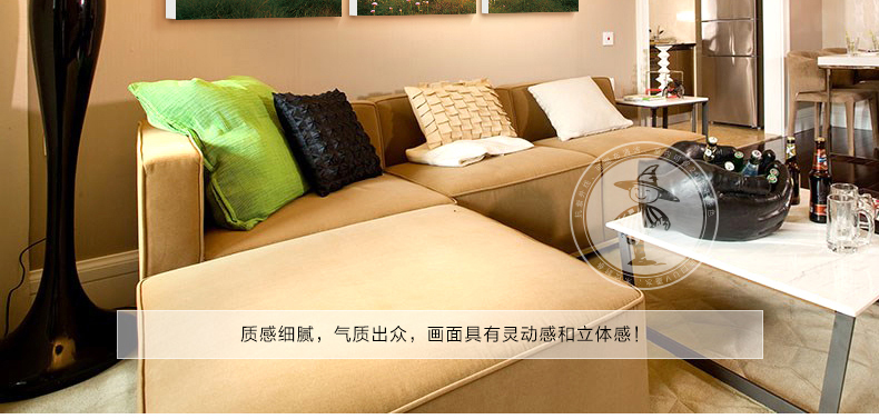 
                                        稻草人家缘 客厅装饰画现代简约挂画背景墙壁画卧室无框画三联风景画 春暖花开 一套三幅 40*40cm (适用于2-2.5米背景墙)                