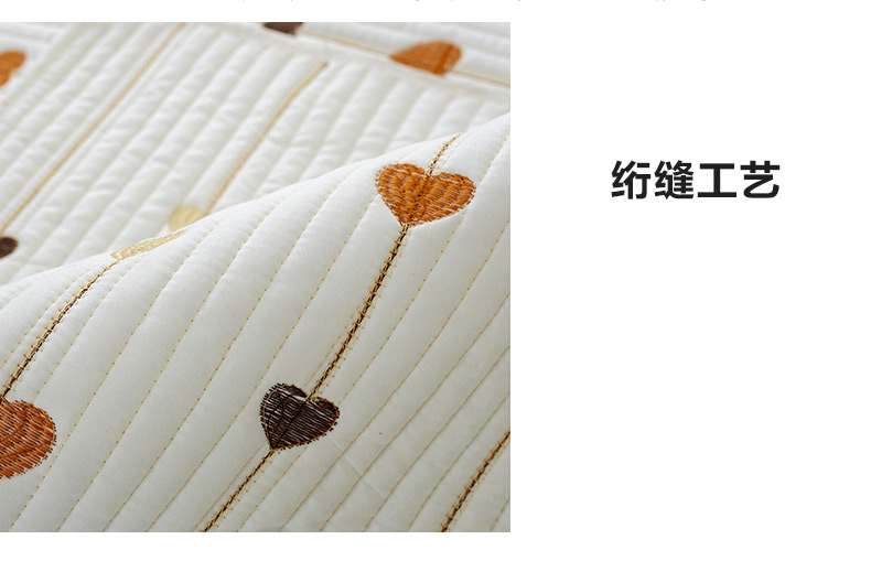 草色帘青韩式沙发垫套装防滑四季布艺组合沙发巾皮沙发套罩坐垫 爱心米白色 90宽小L 贵妃套装