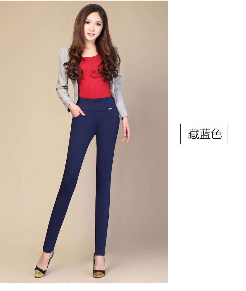 金宅2016夏季薄款打底裤女外穿大码修身小脚裤弹力休闲长裤 白色. L 建议105-115斤