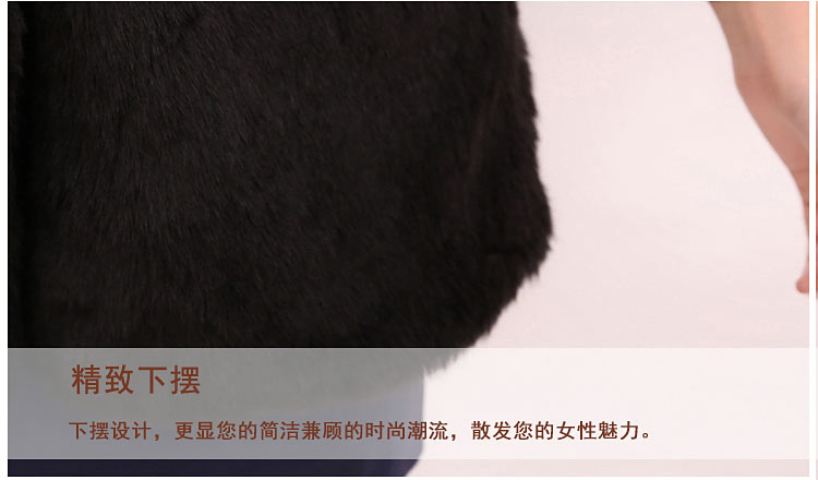 美莲果2015 新款马甲中长款无袖拼接女外套毛毛背心88868 柠檬黄色 M